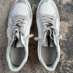 SHU SHOP White and Iridescent Sneakers